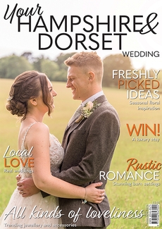 Cover of the March/April 2025 issue of Your Hampshire & Dorset Wedding magazine