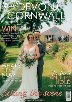 Cover of the March/April 2025 issue of Your Devon & Cornwall Wedding magazine